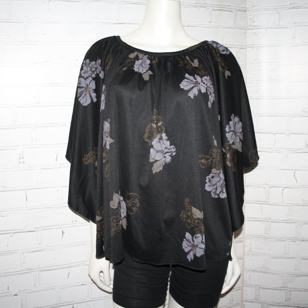 Vintage Prince Dallas Blouse size 10 Black